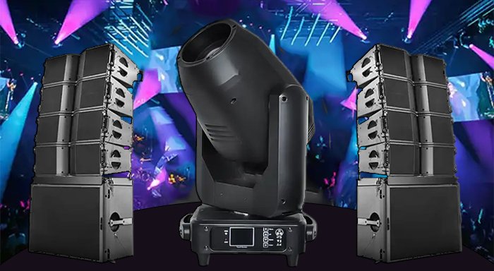 rental moving lights and sound speakers pixel genius